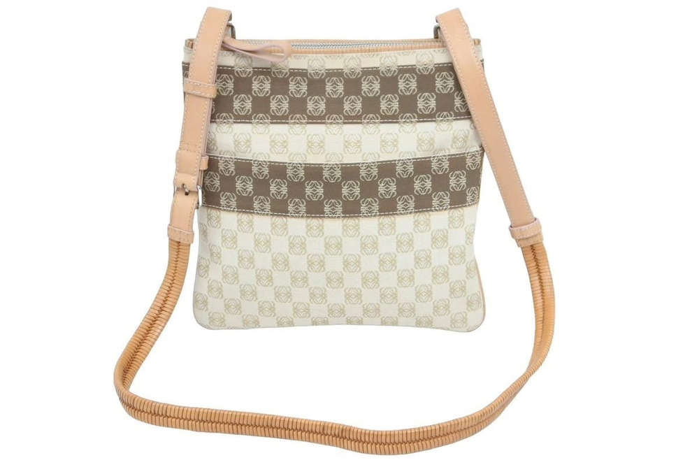 Loewe shoulder bag crossbody Anagram Logogram canvas brown